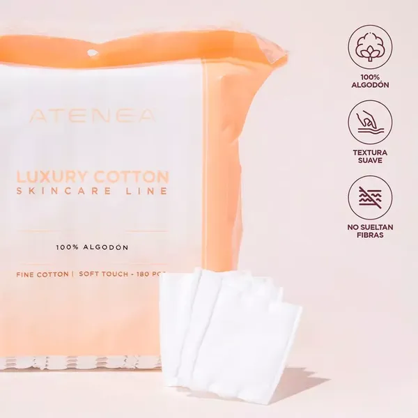 1 - Algodón Facial Atenea Luxury 180Pz