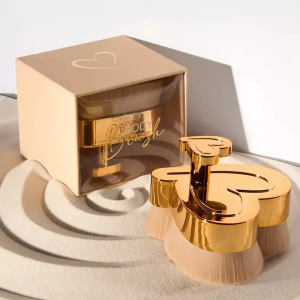 3 - Brocha Body Brush en Forma de Corazón para Cuerpo