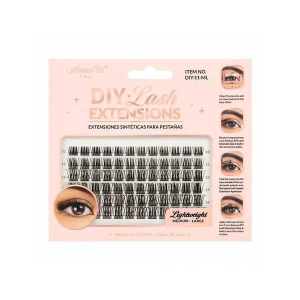 10 - Extensiones para Pestañas DIY Lash Extensions ML Amor Us