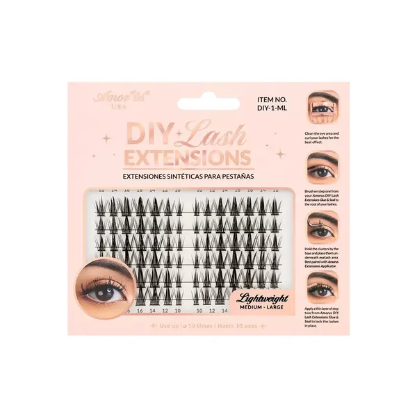 8 - Extensiones para Pestañas DIY Lash Extensions ML Amor Us