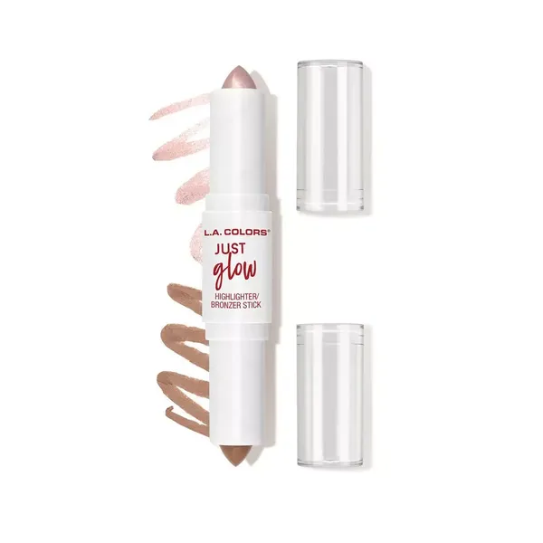 1 - Iluminador y Bronceador en Stick 2 en 1 Just Glow L.A. Colors