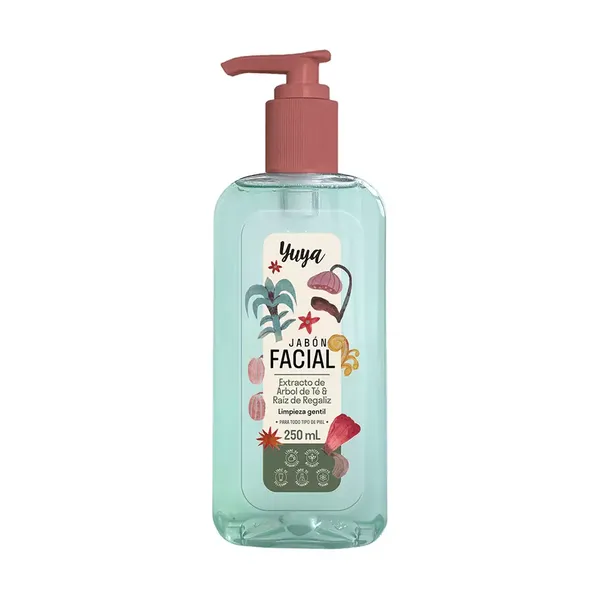 1 - Jabón Líquido Facial Yuya con Árbol de Té y Pepino y Ragaliz