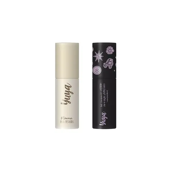 1 - Kit de Rímel y Gel Fijador Para Cejas Mini Yuya