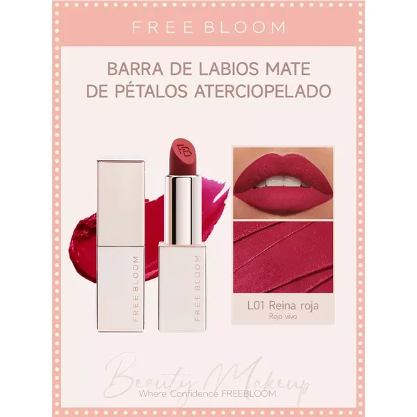2 - Labial en Barra Velvet Petal Free Bloom