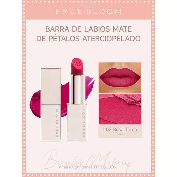 4 - Labial en Barra Velvet Petal Free Bloom