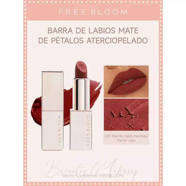 6 - Labial en Barra Velvet Petal Free Bloom