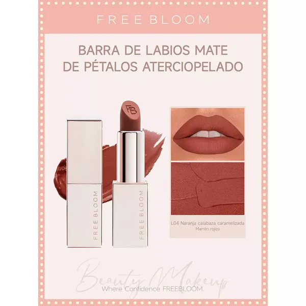 8 - Labial en Barra Velvet Petal Free Bloom