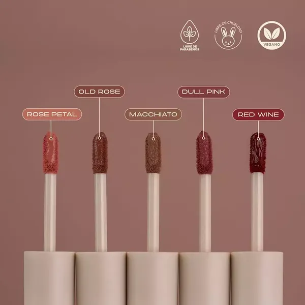 4 - Labial Líquido Velvet Atenea
