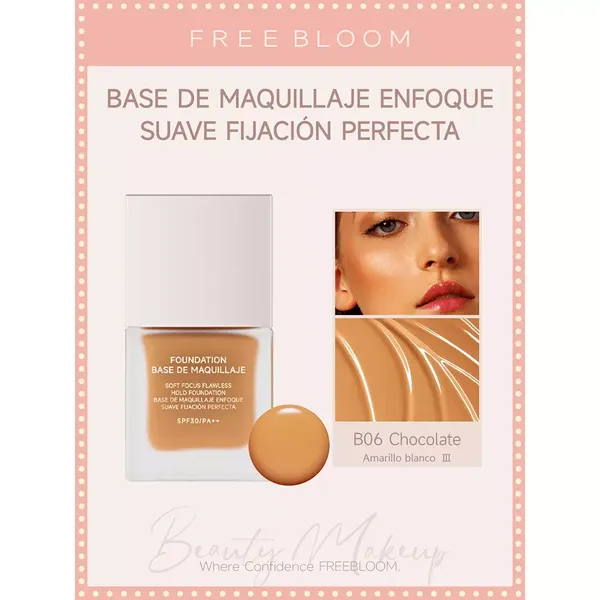 12 - Maquillaje Líquido Soft Focus Free Bloom