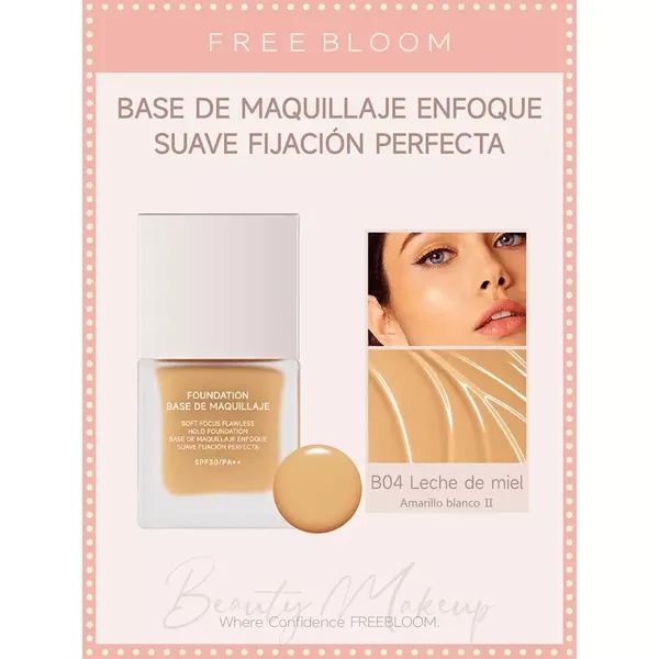 8 - Maquillaje Líquido Soft Focus Free Bloom