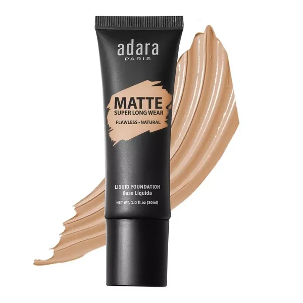 1 - Maquillaje Matte Adara Paris Base Líquida