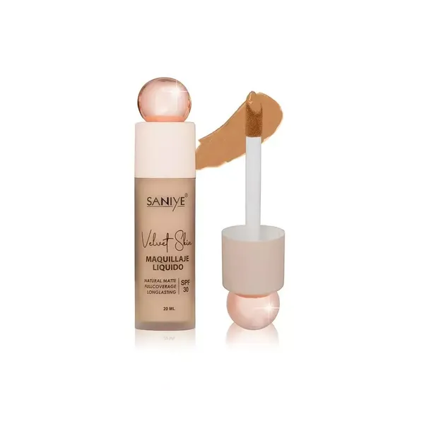 3 - Maquillaje Líquido Velvet Skin Saniye SPF 30