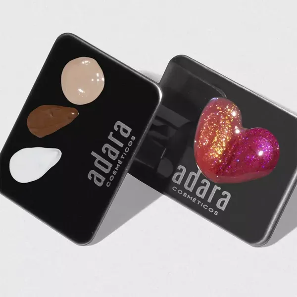 1 - Paleta Mezcladora de Maquillaje Mini con Anillo Adara Paris
