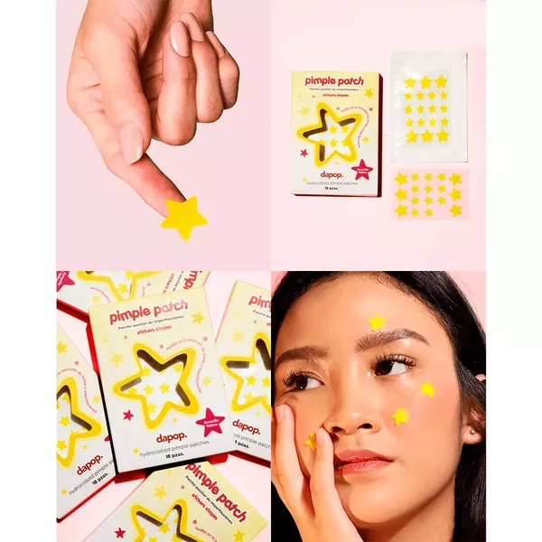 2 - Parche Auxiliar para Granitos Pimple Patch Amarillo Dapop