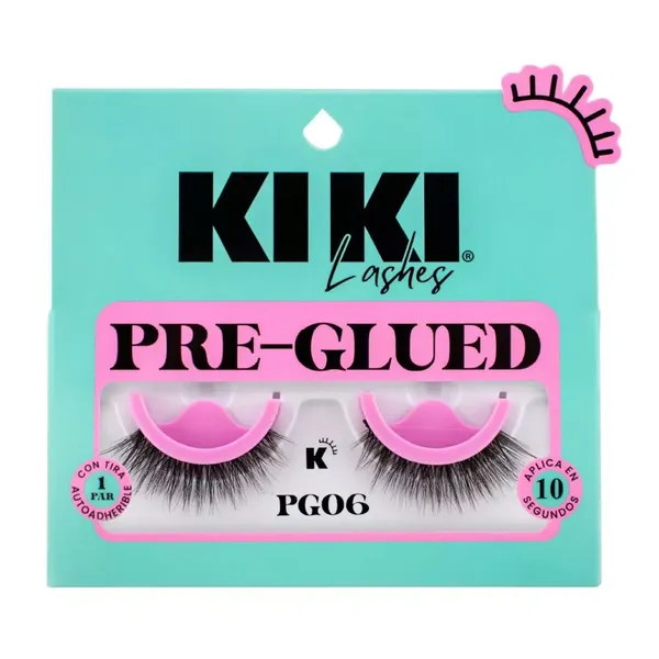 10 - Pestaña Pre-Glued Kiki Lashes