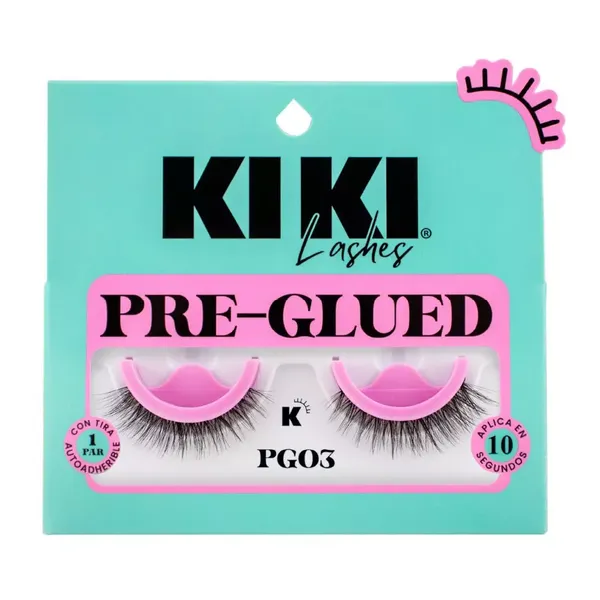 4 - Pestaña Pre-Glued Kiki Lashes