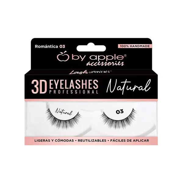 2 - Pestañas Natural 3D By Apple Accessories
