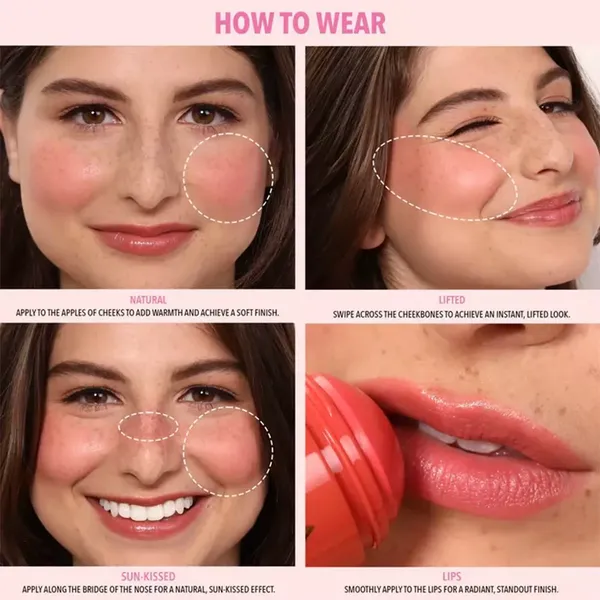 2 - Rubor en Crema Soft Blush Balm Moira
