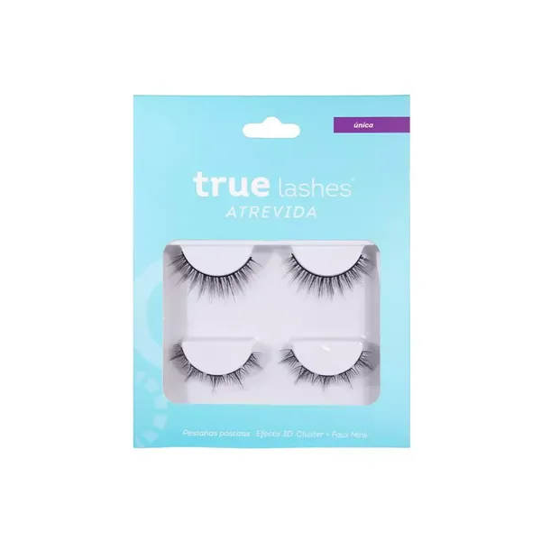 1 - Set de Pestañas Atrevida con 2 Pzas True Lashes