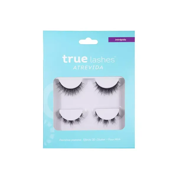 2 - Set de Pestañas Atrevida con 2 Pzas True Lashes