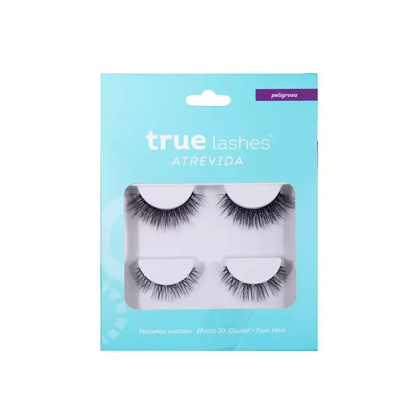 3 - Set de Pestañas Atrevida con 2 Pzas True Lashes