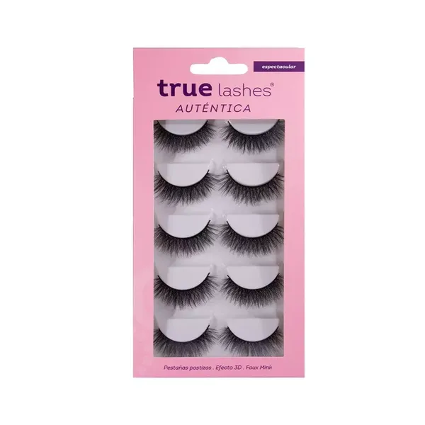 2 - Set de Pestañas Auténtica con 5 Pzas True Lashes