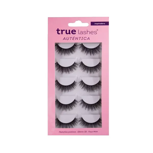 4 - Set de Pestañas Auténtica con 5 Pzas True Lashes
