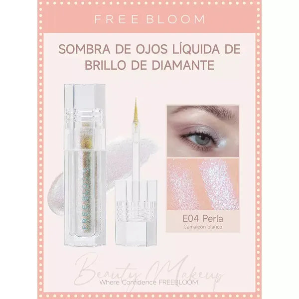9 - Sombra Líquida Diamond Glitter Free Bloom