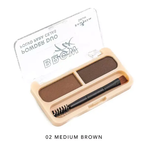 2 - Sombra para Cejas Duo Brow Fix Italia Deluxe