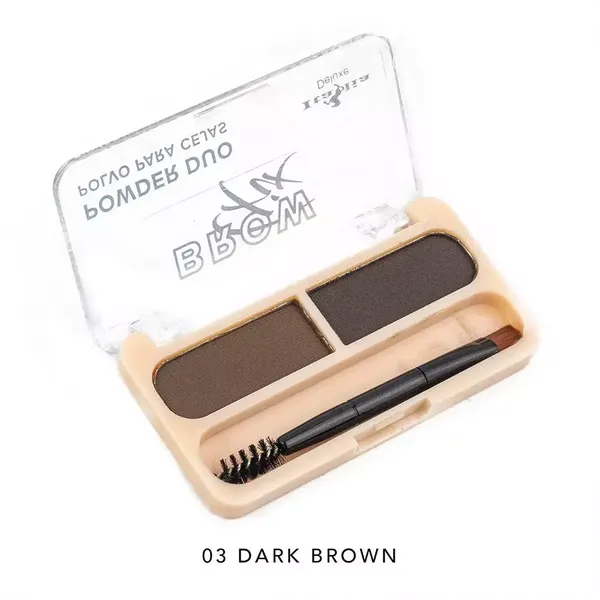 3 - Sombra para Cejas Duo Brow Fix Italia Deluxe