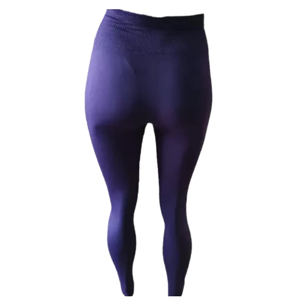 4 - Leggins Mallones Térmicos Con Faja Pretina Alta Mujer color azul marino