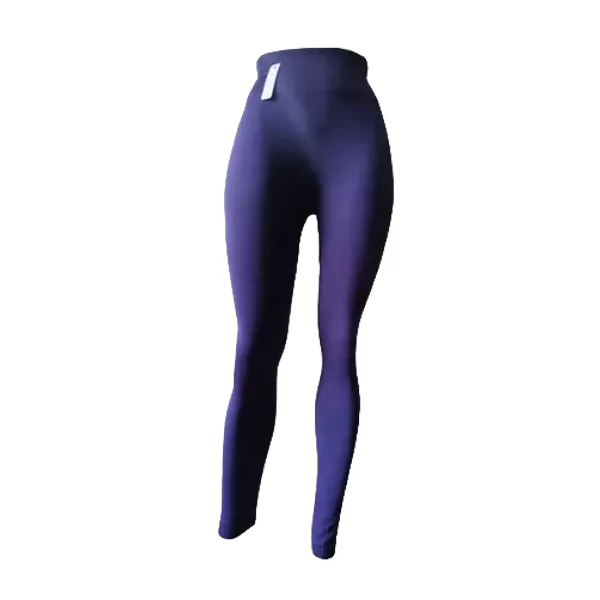 3 - Leggins Mallones Térmicos Con Faja Pretina Alta Mujer color azul marino