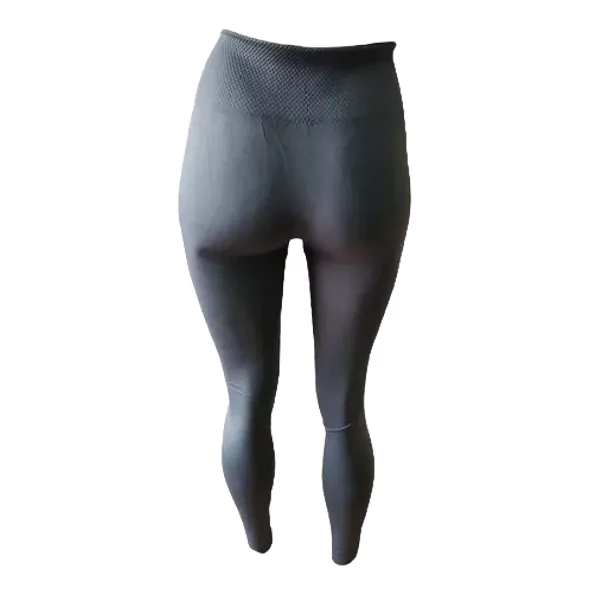 2 - Leggins Mallones Térmicos Con Faja Pretina Alta Mujer Color Gris