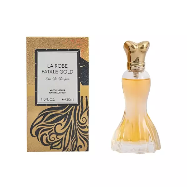 0 - La Robe Fatale Gold - Contratipo del perfume Gold Rush de Paris Hilton Eau de Parfum de 100 mL