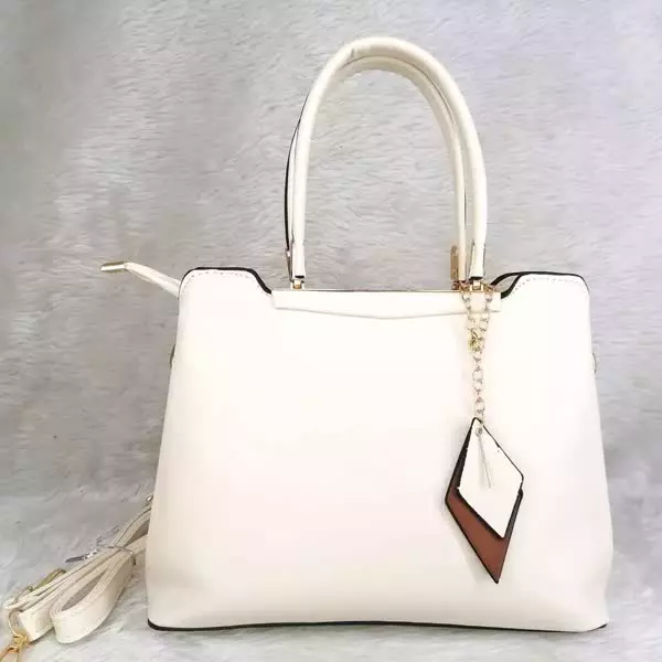 0 - bolsa para mujer modelo adelaida color blanca