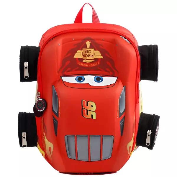 0 - Mochila Escolar de Cars de Rayo McQueen 3D