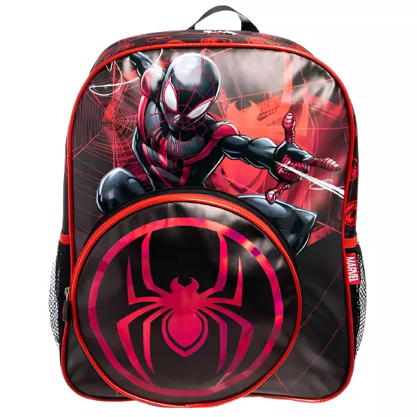 0 - Mochila Escolar de Spider Man con Diseño de Miles Morales