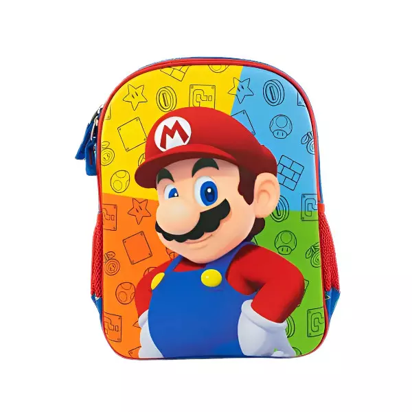 0 - Mochila para primaria de Mario Bros