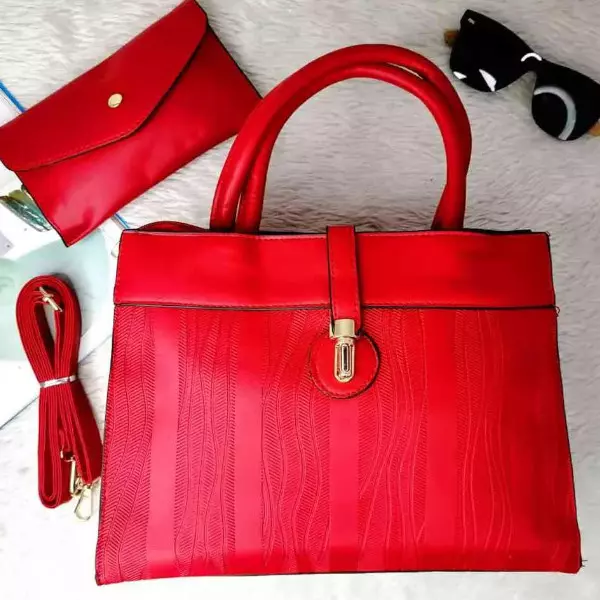 0 - bolsa para mujer modelo aida color roja