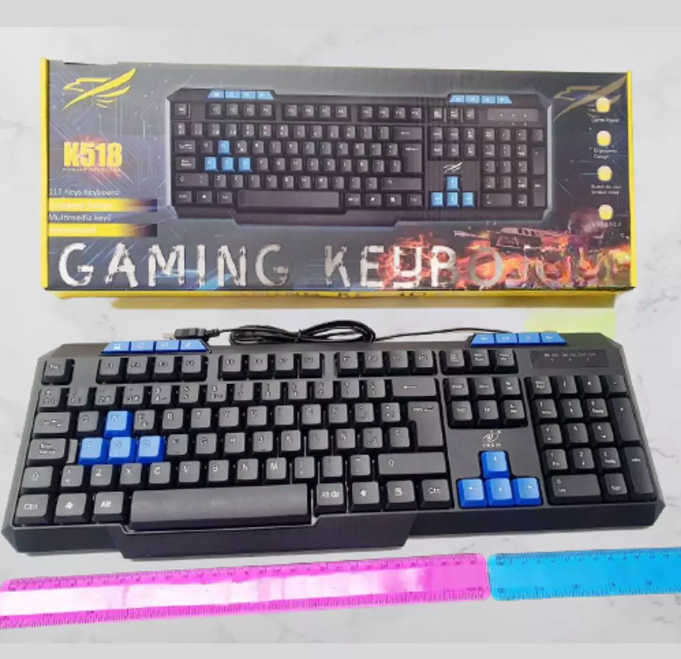 0 - Teclado Alambrico en Español k518