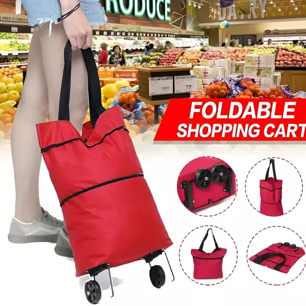 3 - Carrito bolsa para mandado plegable con ruedas