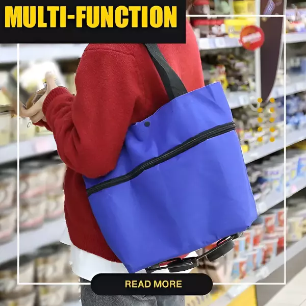 4 - Carrito bolsa para mandado plegable con ruedas