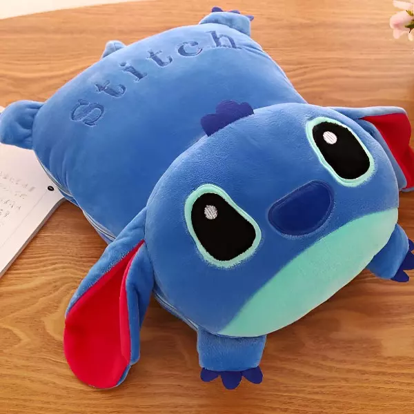 2 - Frasada y Almohada de Peluche Stitch