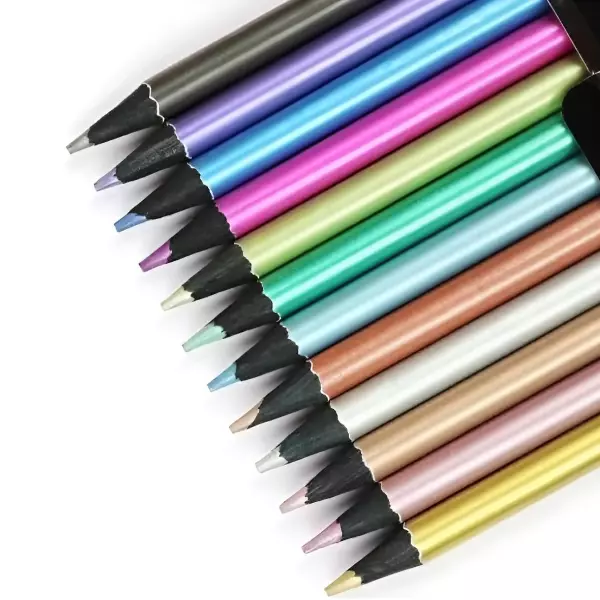 6 - 12 Lapices De Colores Metalicos Premium Tryme