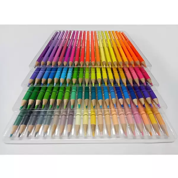 3 - Lapices Escolares Colores Intensos Y Pastel Tryme 80 Piezas