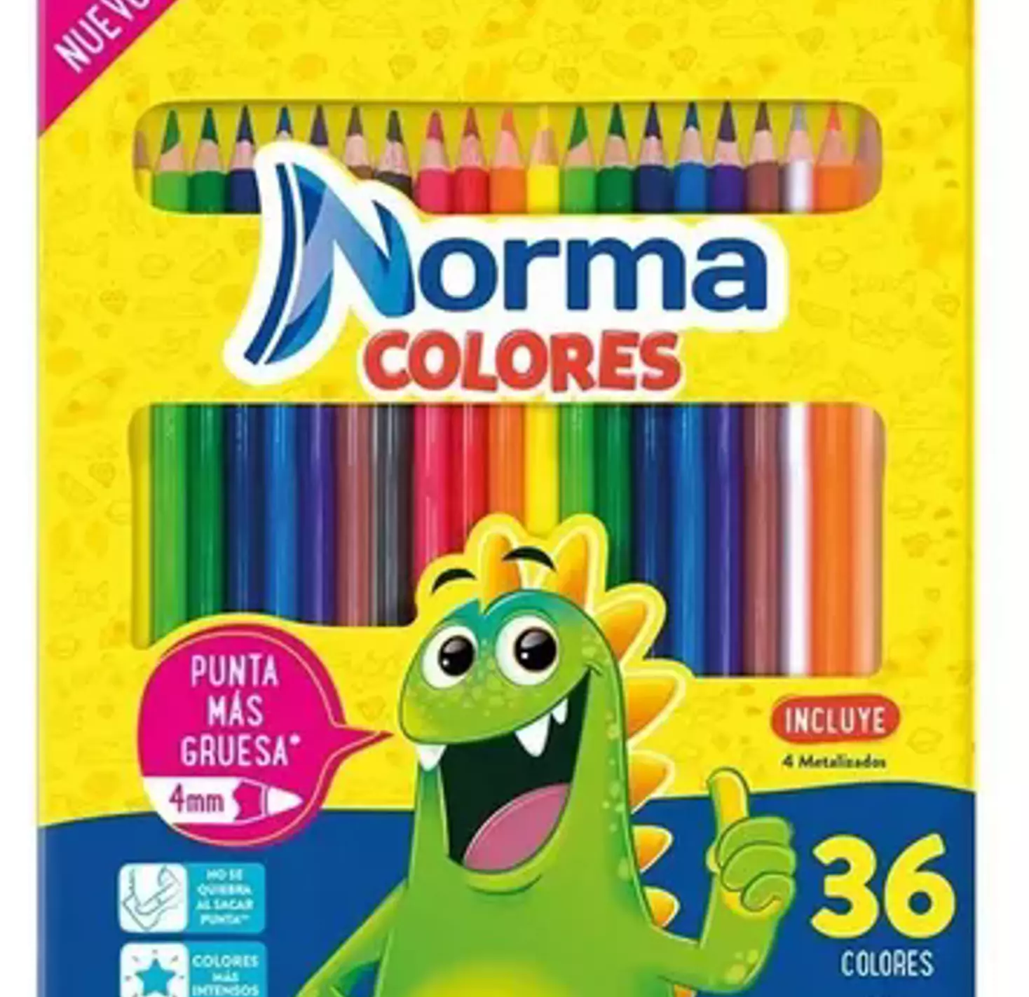 1 - Lapices De Colores Norma 36 Colores Punta De 4.2 Mm