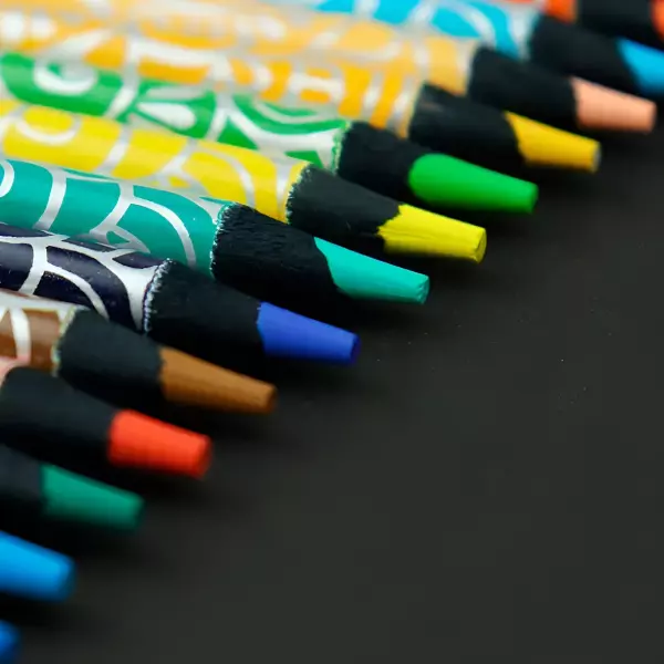 2 - Lapices De Colores Para Superficies Oscuras 4mm Tryme 24 piezas