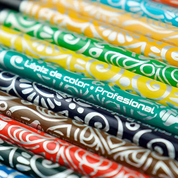 1 - Lapices De Colores Para Superficies Oscuras 4mm Tryme 24 piezas