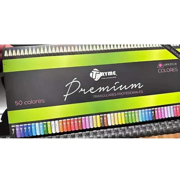 1 - Lapices de Colores Tryme Premium Profesionales 50 piezas