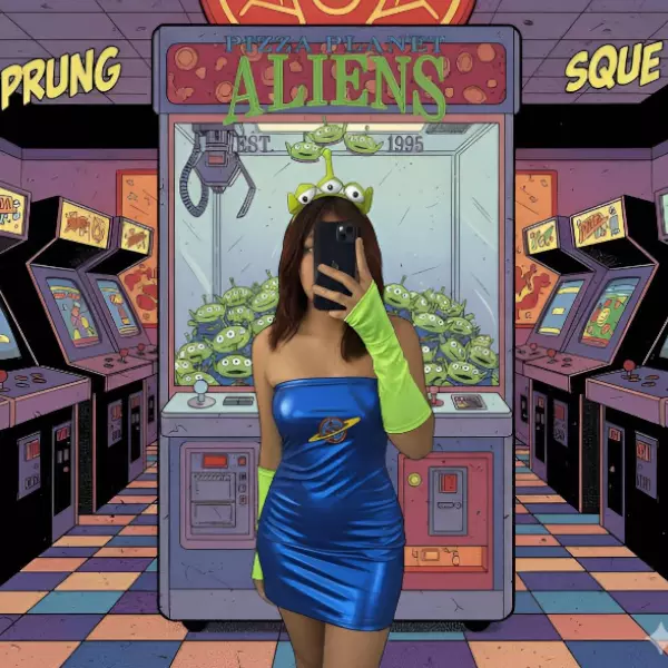 0 - Disfraz de Alienígena de Toy Story de Pizza Planet